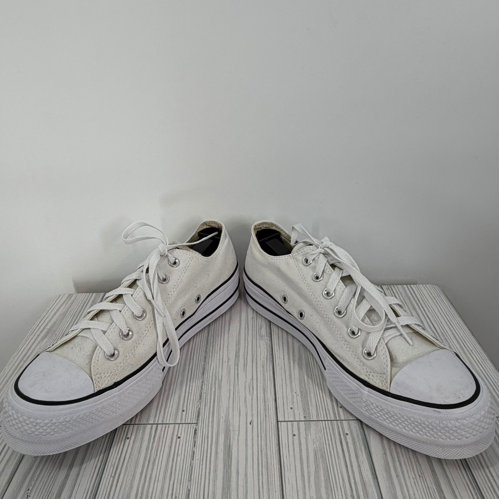 Converse Chuck Taylor All Star Lift White Platform Sneakers Women's Size 10 - Picture 7 of 12